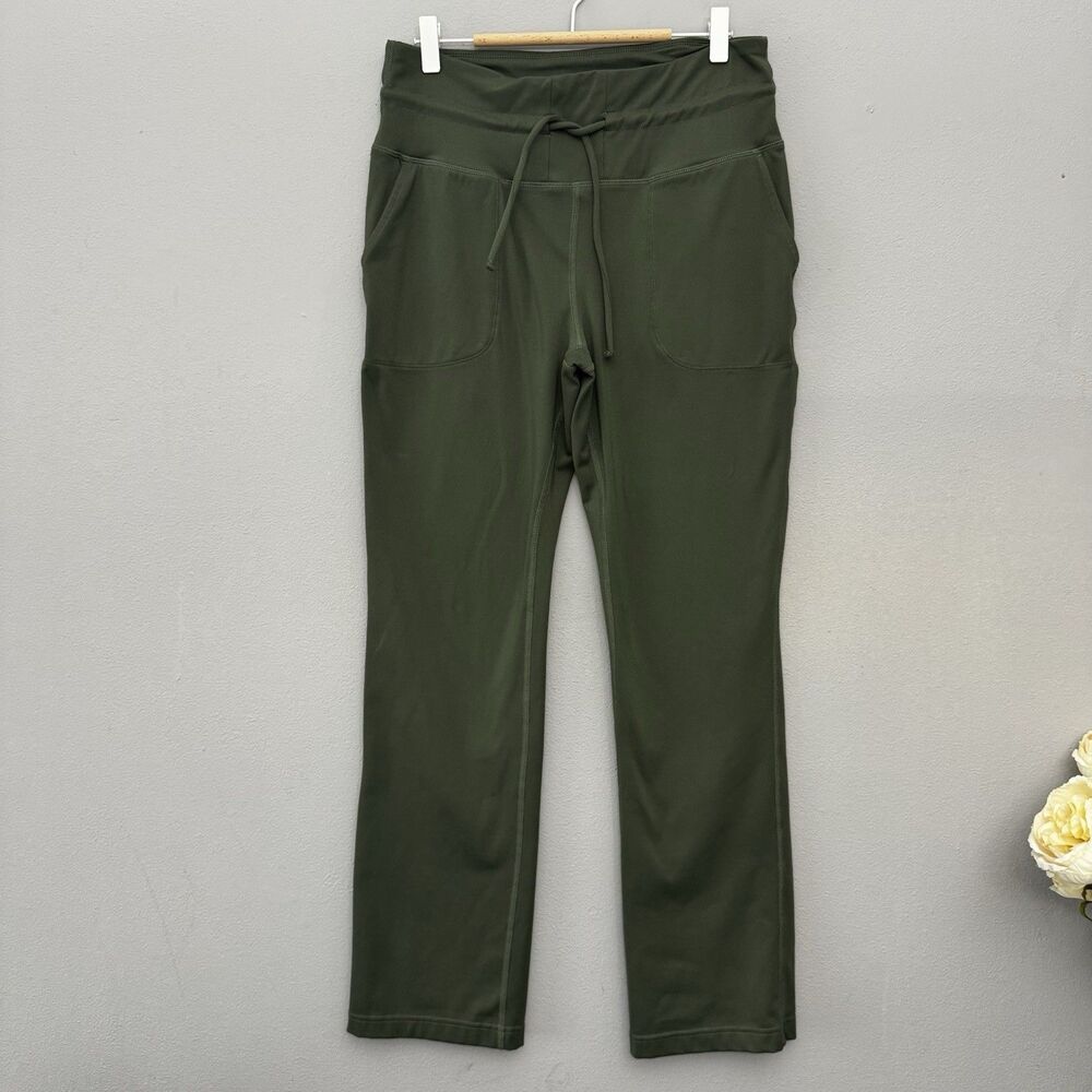 Mondetta Performance Luxury Olive Green Straight Leg Yoga Lounge Pants Size L - Picture 6 of 9